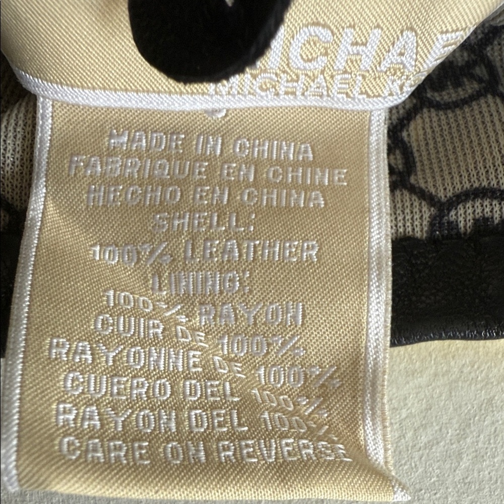 MICHAEL Michael Kors Black Gloves with Gold Accents new without tags - Picture 5 of 6
